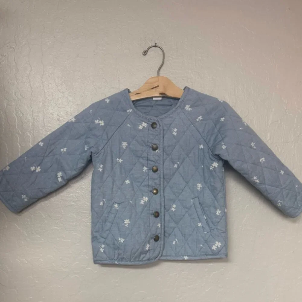 $16 ADD ON baby gap floral quilted jacket 3Y Zara Hanna‎ Andersson Mini Boden